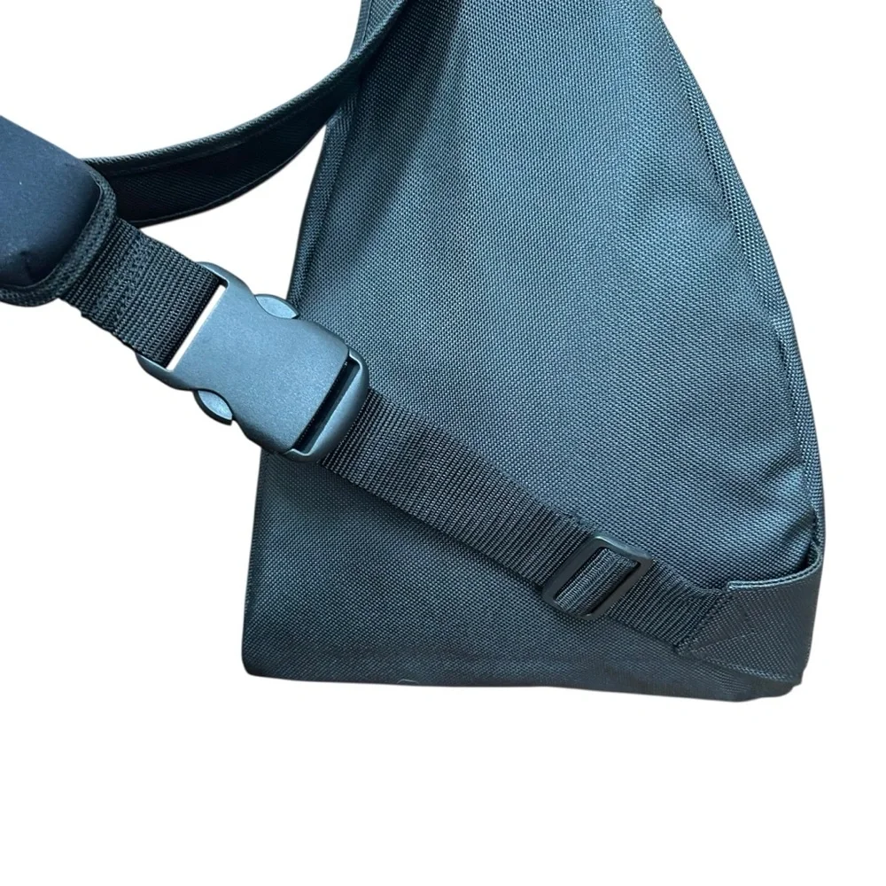 Ballistic Nylon Black Sling Crossbody Triangular Bag backpack single strap